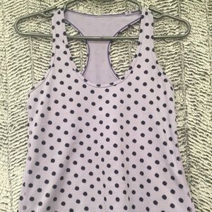 Lululemon Purple and Black Sleeveless Crop